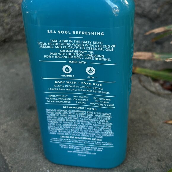 Bath & Body Works Aromatherapy SEA Jasmine Eucalyptus Body Wash & Foam Bath - Picture 4 of 6
